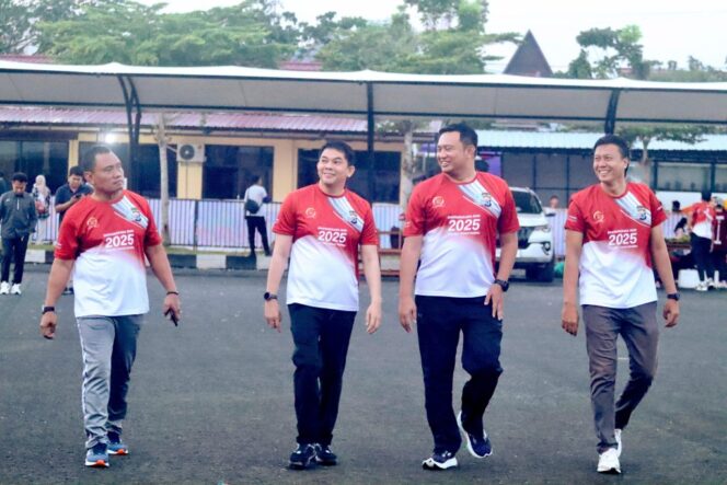 
 Bupati Andi Rudi Latif Apresiasi Bhayangkara Run dan Kontes Kambing BerAKSI Semarakan HUT Bhayangkara ke-79 di Tanah Bumbu