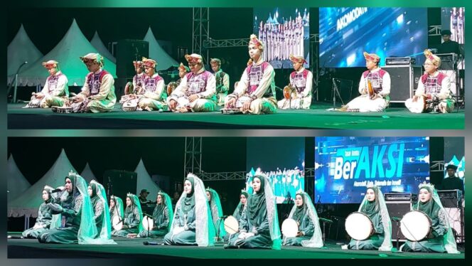 
 Pengunjung Aksi Tanah Bumbu Bershalawat Terus Membludak dan Semakin Seru