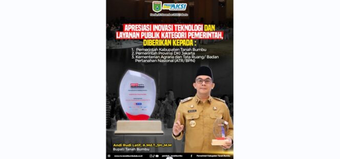 
 Tanah Bumbu Raih Apresiasi dari B-Universe atas Inovasi Layanan Publik Kategori Pemerintah