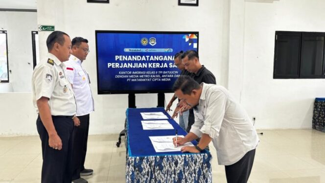
 Maksimalkan Publikasi, Imigrasi Kelas II TPI Batulicin Gandeng Media Sampaikan Informasi ke Masyarakat