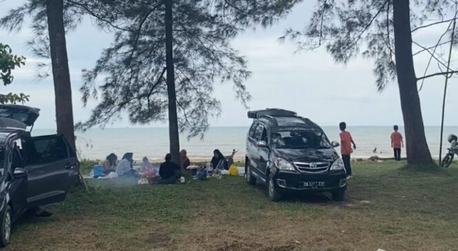 
 Pantai Rindu Alam, Masih Menjadi Destinasi Tujuan Wisata di Tanah Bumbu dengan Rindangnya Pohon Pinus