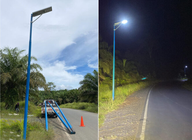 
 Jalan Bypass Batulicin – Banjarbaru Terang Benderang Awal Tahun 2026