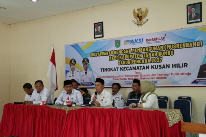 
 Musrenbang RKPD 2027 Kusan Tengah dan Kusan Hilir Tegaskan Arah Pembangunan Tanah Bumbu