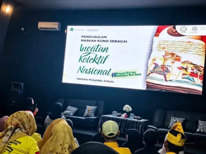 
 Dispersip Tanbu Gandeng Perpusnas dan Perpus Kalsel Sosialisasikan Naskah Kuno